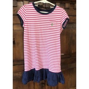 Polo by Ralph Lauren Girls Pink Dress 6X See Pictures Small Hole In The Back